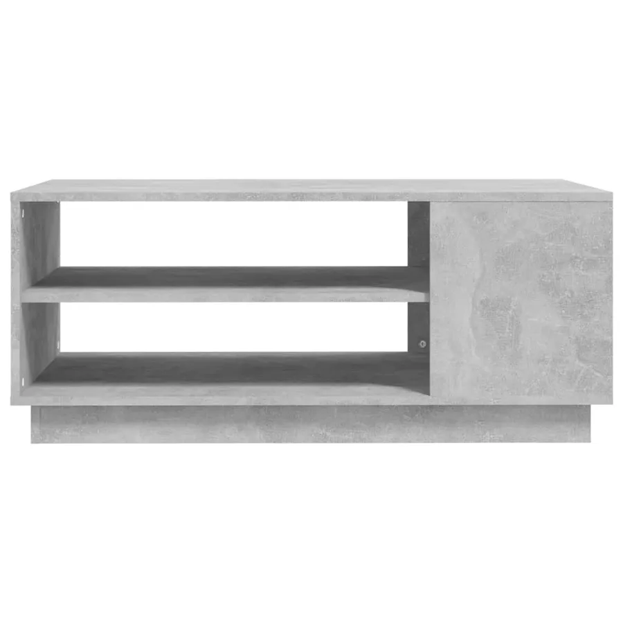 Table basse gris béton 102x55x43 cm bois d'ingénierie - 4