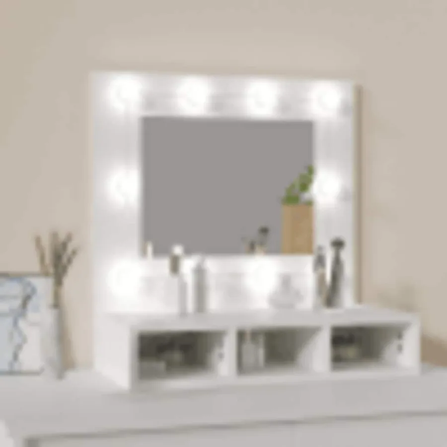 Armoire à miroir avec LED blanc 60x31,5x62 cm - 3