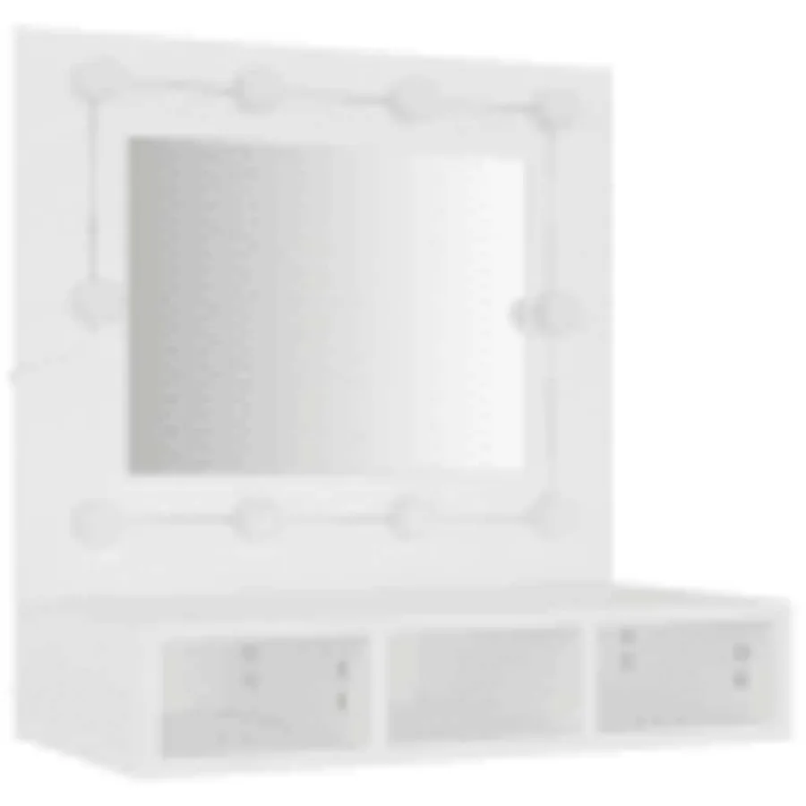 Armoire à miroir avec LED blanc 60x31,5x62 cm - 4