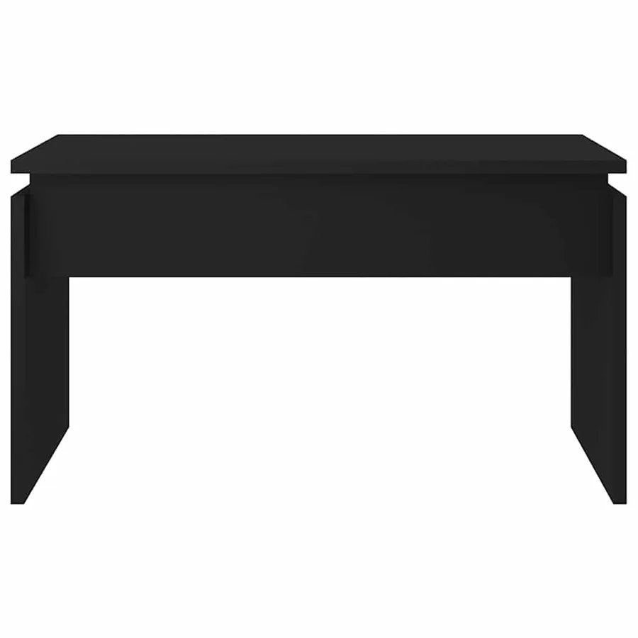 Table basse noir 68x50x38 cm bois d'ingénierie - 5