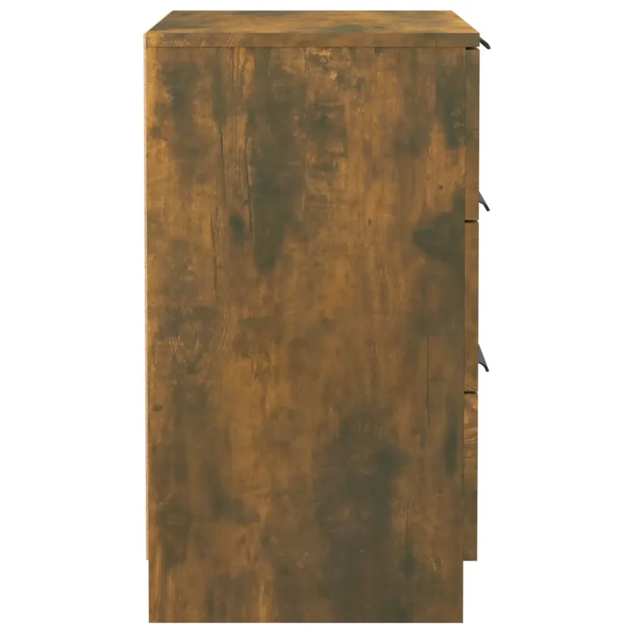 Table de chevet Chêne fumé 40x36x65 cm - 6