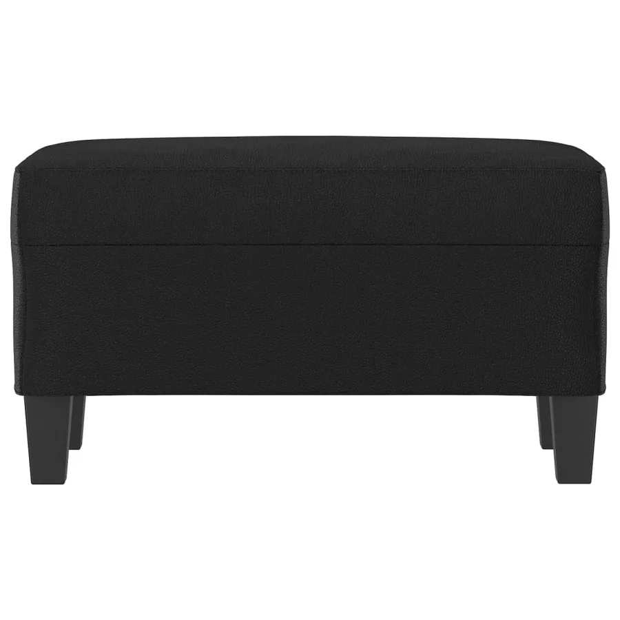 Banc Noir 70x35x41 cm Similicuir - 3