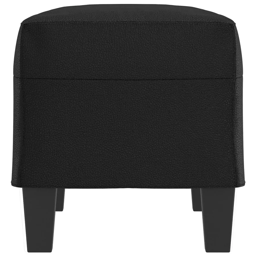 Banc Noir 70x35x41 cm Similicuir - 4