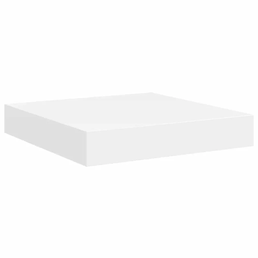 Étagères murales flottantes 2 pcs blanc 23x23,5x3,8 cm MDF - 6