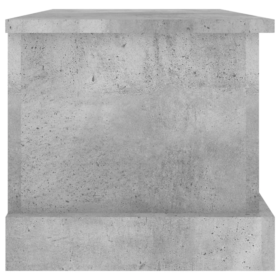 Boîte de rangement gris béton 50x30x28 cm bois d'ingénierie - 6