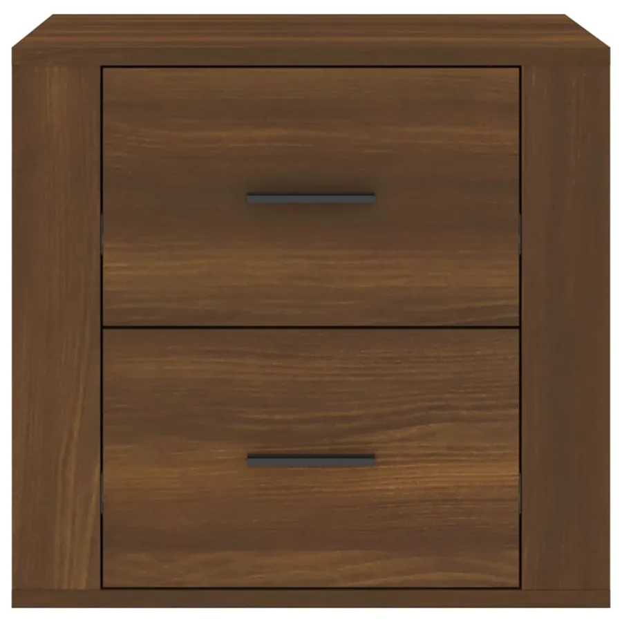 Table de chevet Chêne marron 50x39x47 cm - 6