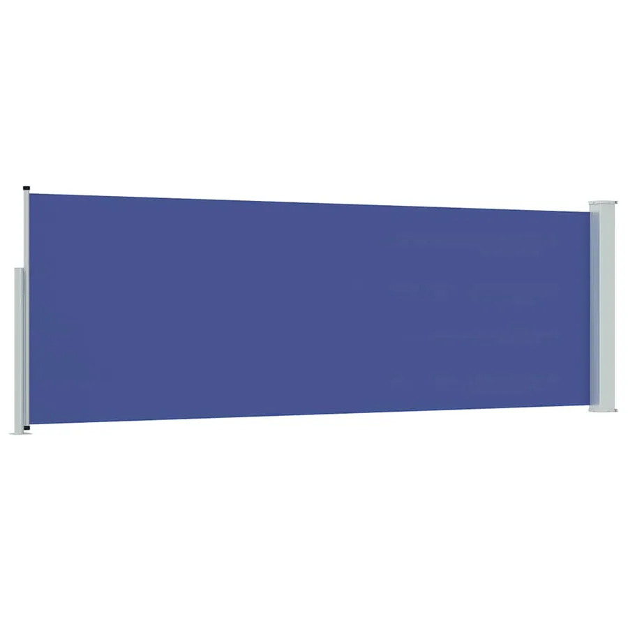 Auvent latéral rétractable de patio 100x300 cm Bleu - 6