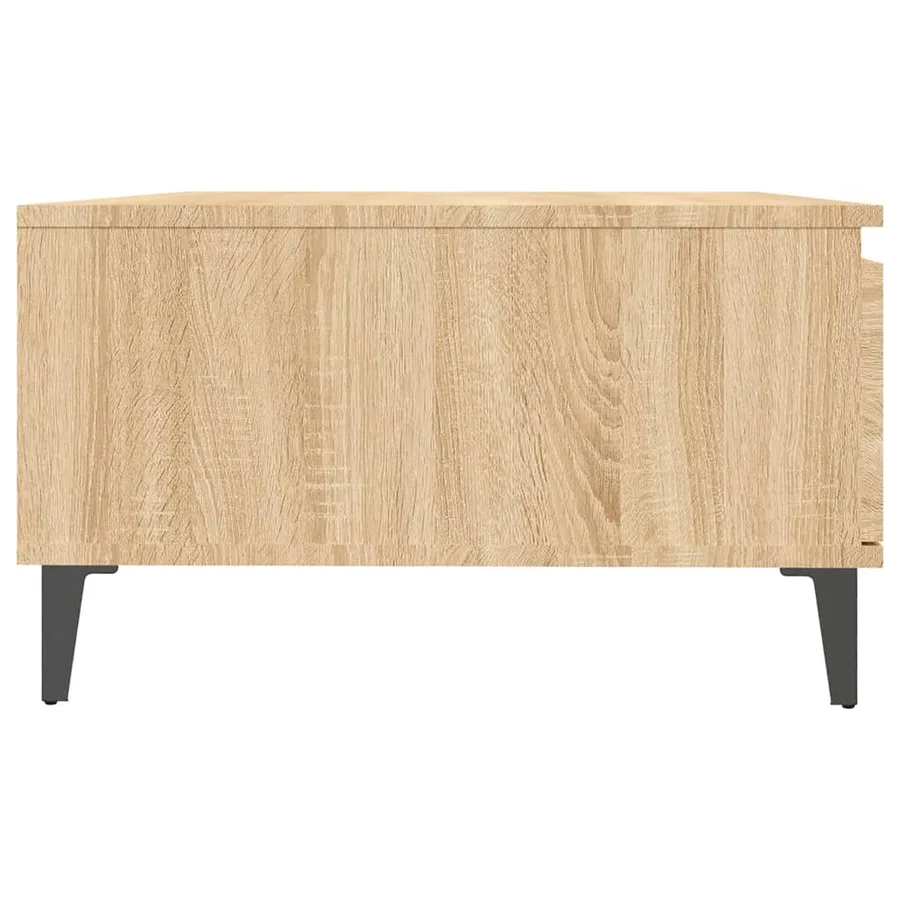 Table basse chêne sonoma 90x60x35 cm bois d'ingénierie - 7