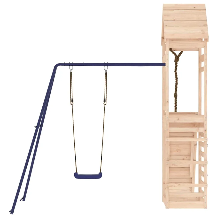Aire de jeux d'extérieur bois de pin massif - 4