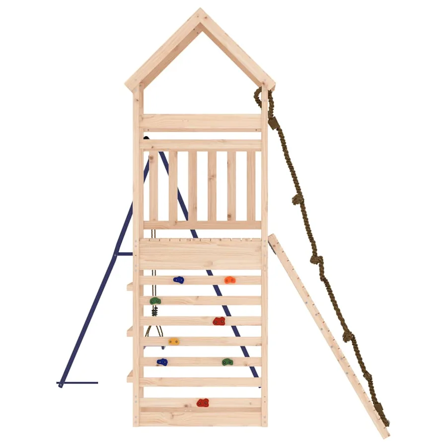 Aire de jeux d'extérieur bois de pin massif - 7