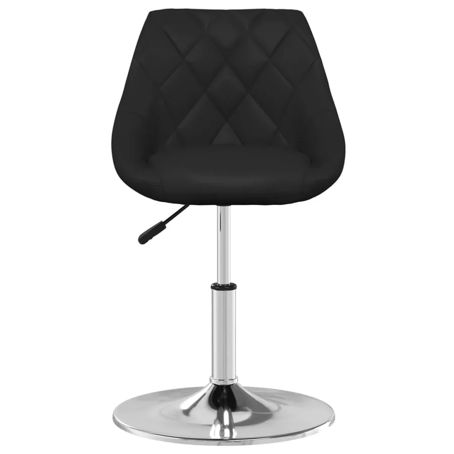 Chaise de salle à manger Noir Similicuir - 3