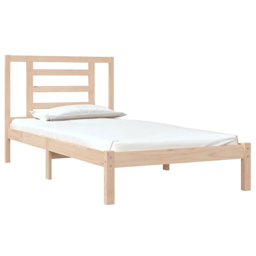 Cadre de lit sans matelas 90x190 cm bois de pin massif - 3