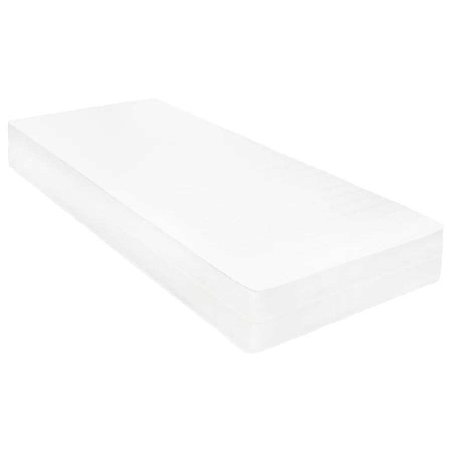 Lit de repos avec matelas 90x200 cm Gris Bois de pin massif - 6