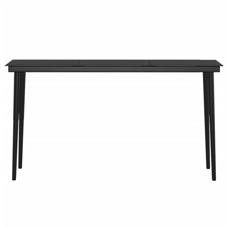 Ensemble à manger de jardin avec coussins 7 pcs Noir - 6