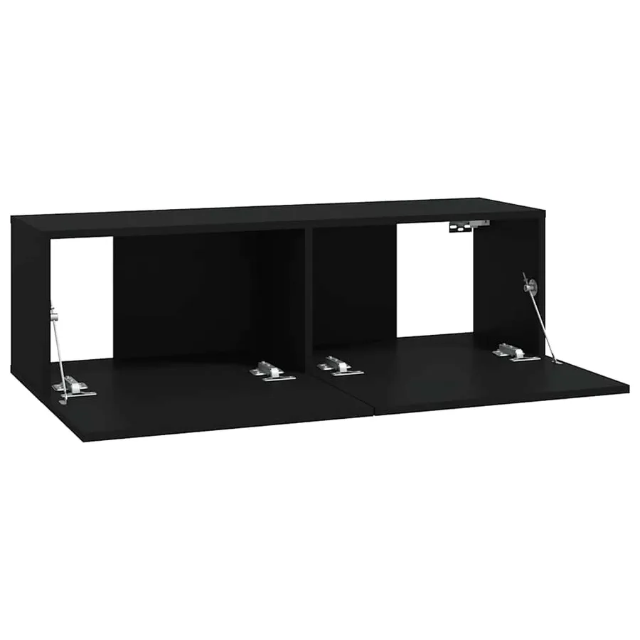 Ensemble de meubles TV 6 pcs Noir Bois d'ingénierie - 5