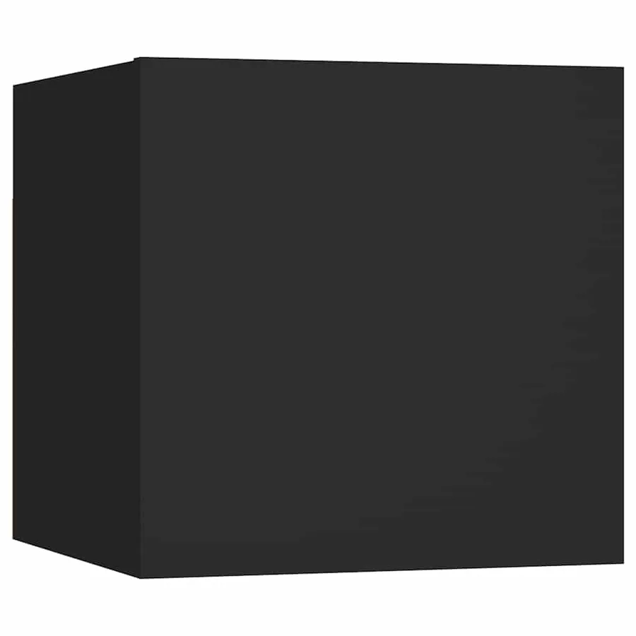 Ensemble de meubles TV 6 pcs Noir Bois d'ingénierie - 6