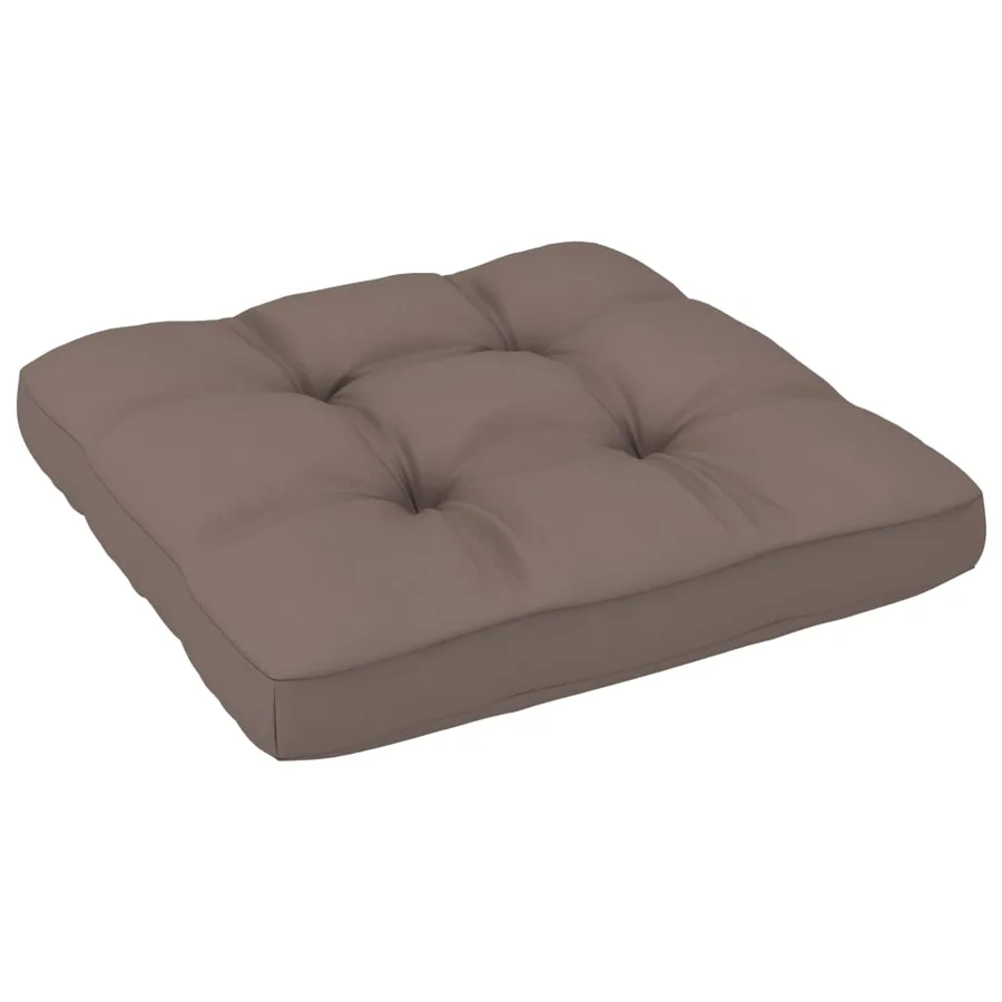 Salon de jardin palette 6pcs avec coussins Pin imprégné de gris - 4