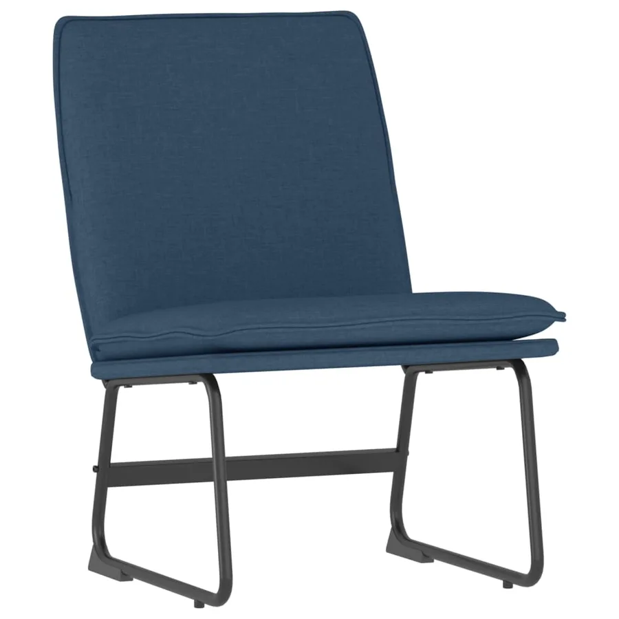 Chaise longue Bleu 52x75x76 cm Tissu - 2