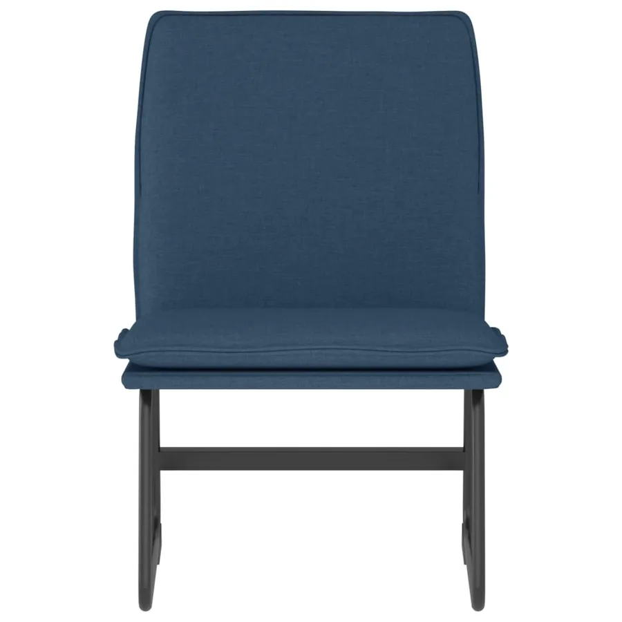 Chaise longue Bleu 52x75x76 cm Tissu - 3