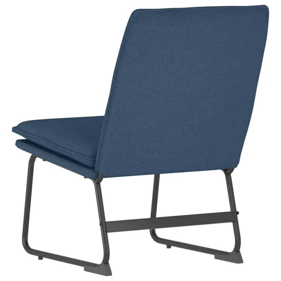 Chaise longue Bleu 52x75x76 cm Tissu - 5