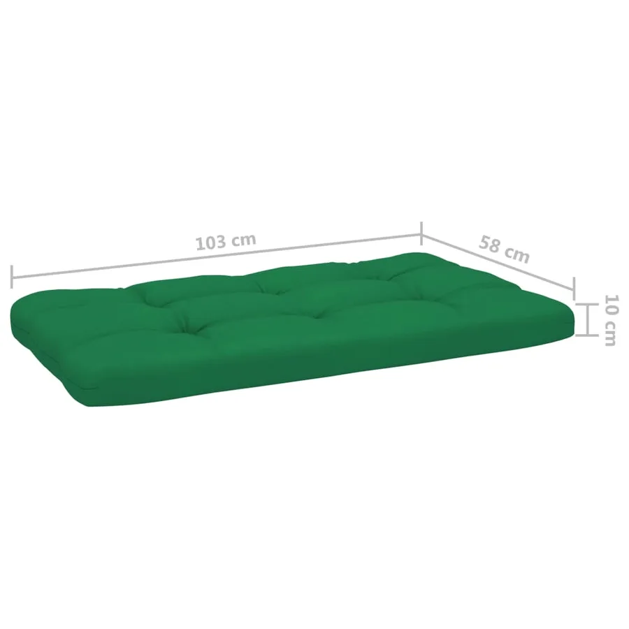Canapé d'angle palette de jardin Gris Bois de pin imprégné - 8