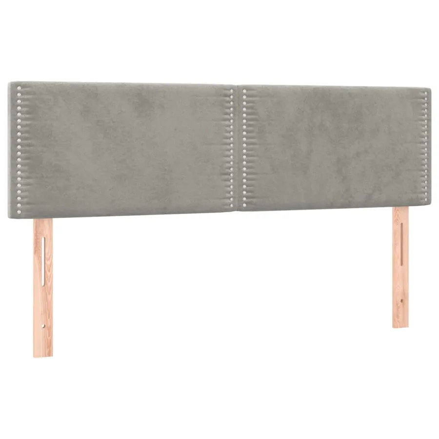 Sommier à lattes de lit avec matelas LED Gris clair 140x190 cm - 7