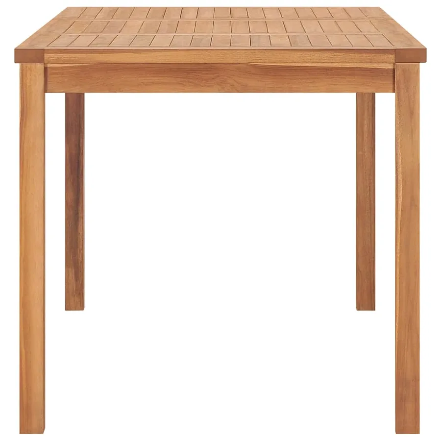 Ensemble de salle à manger de jardin 5 pièces 140 x 80 cm en bois de teck massif - 10