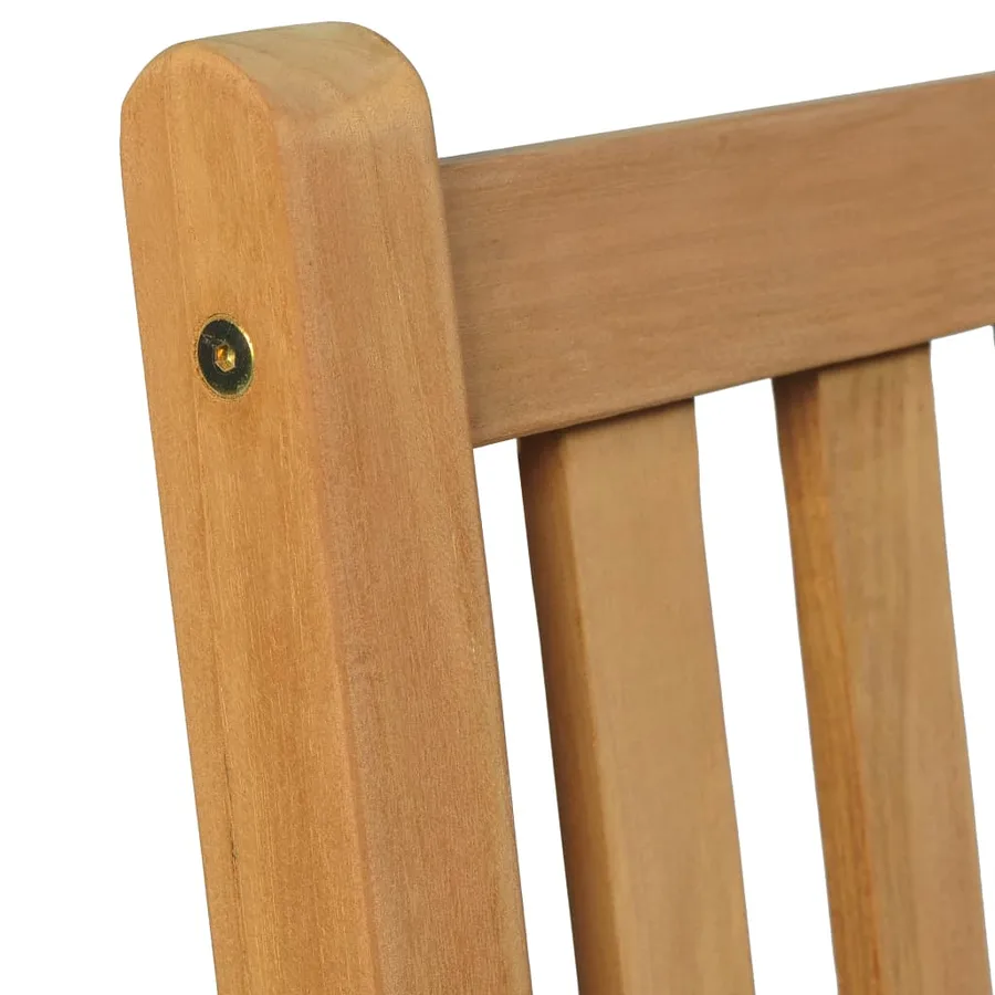 Ensemble de salle à manger de jardin 5 pièces 140 x 80 cm en bois de teck massif - 6