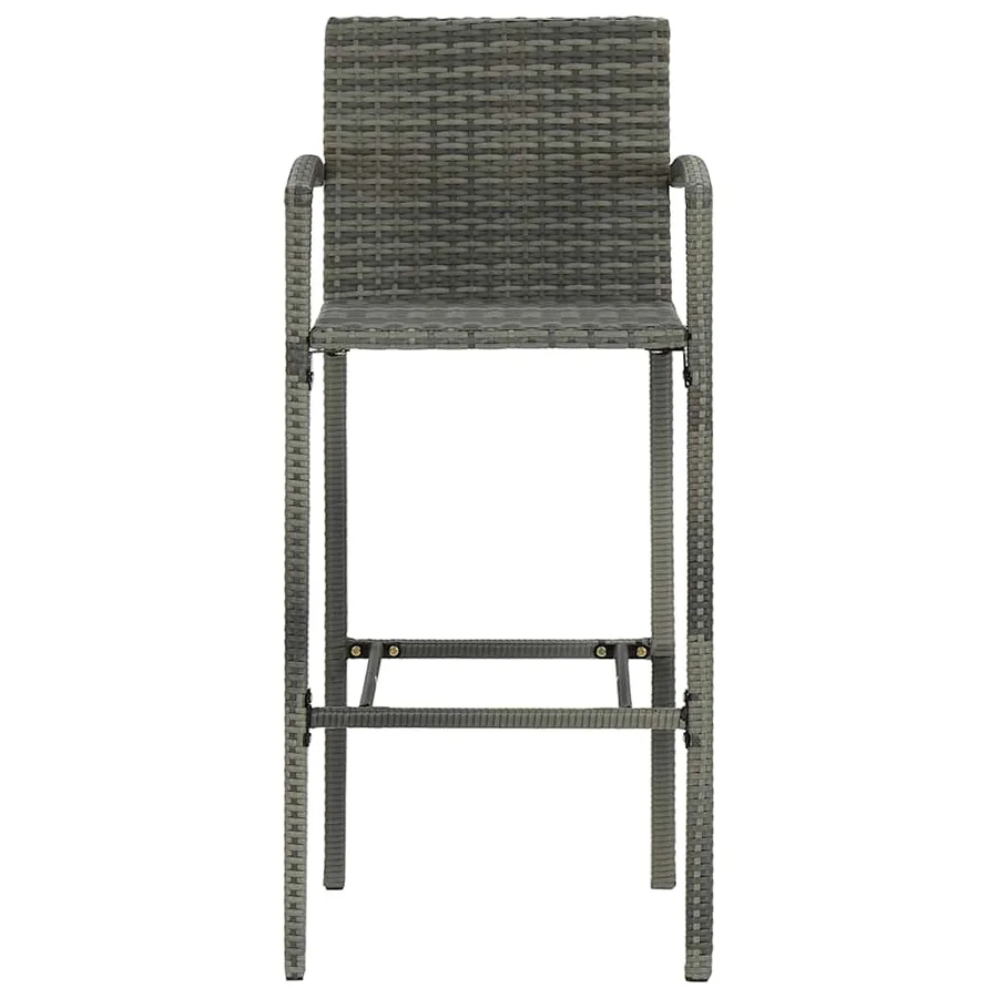 Ensemble de bar de jardin 7 pcs Gris - 9