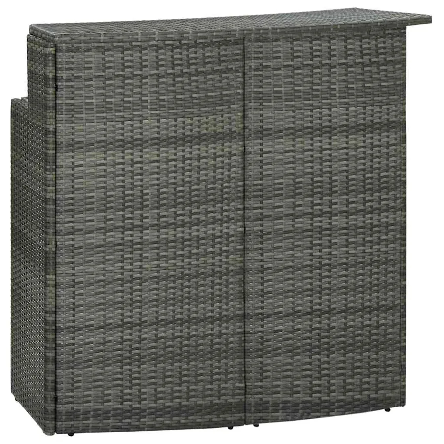 Ensemble de bar de jardin 3 pcs Gris - 6