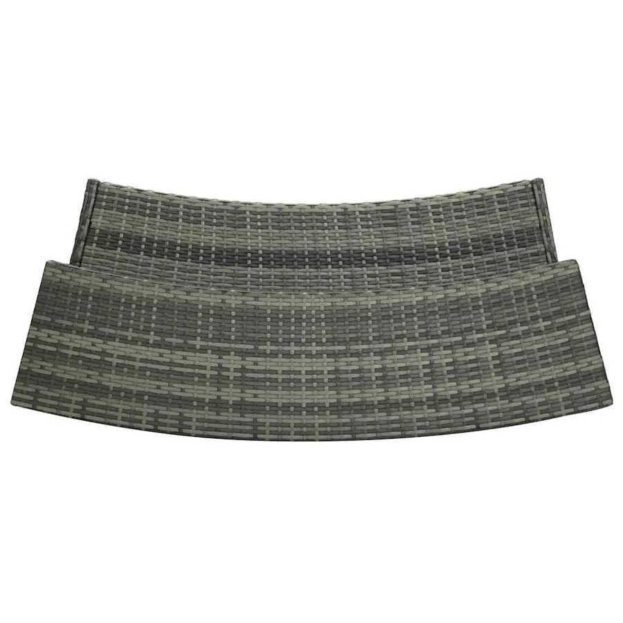 Ensemble de bar de jardin 3 pcs Gris - 7