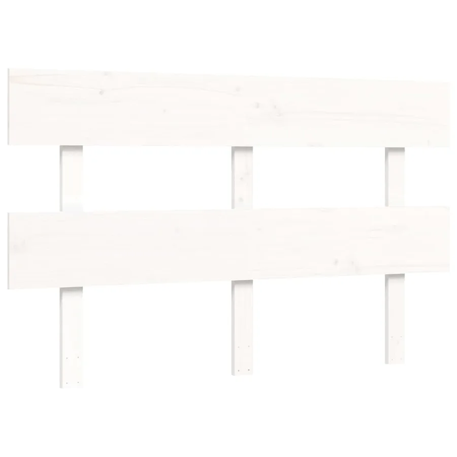 Lit pour personne âgée sans matelas blanc 120x200cm bois massif - 8