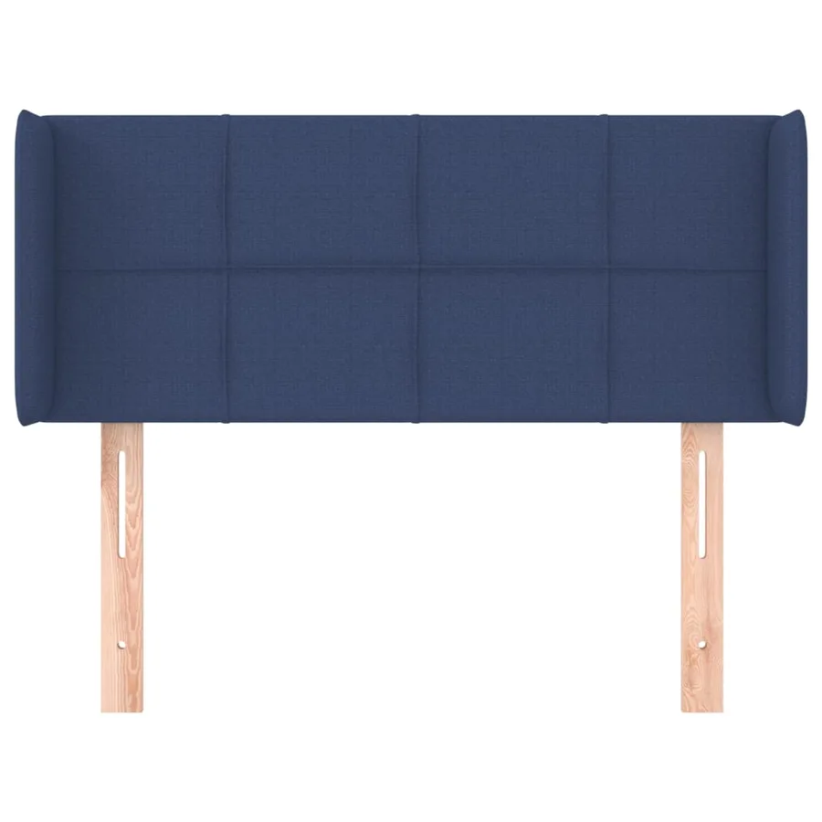 Tête de lit avec oreilles Bleu 103x16x78/88 cm Tissu - 3