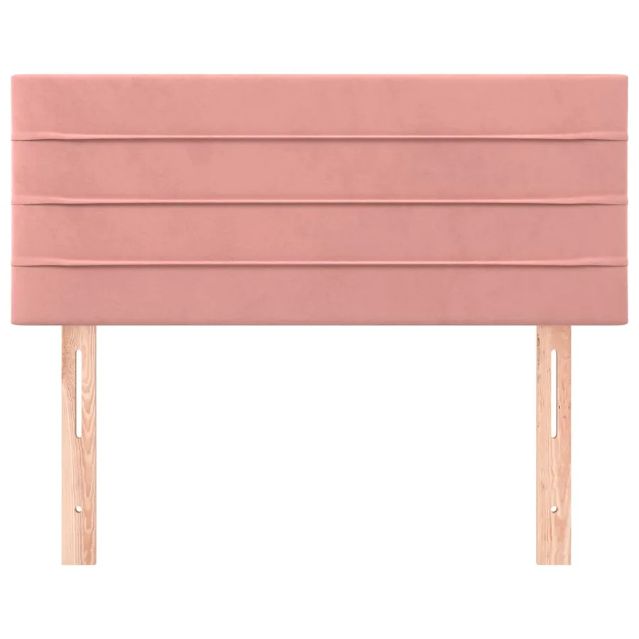 Tête de lit Rose 100x5x78/88 cm Velours - 3