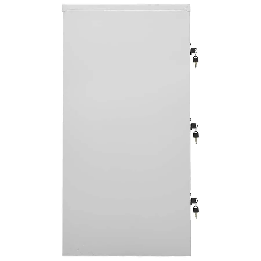Armoires à casiers 5 pcs Gris clair et bleu 90x45x92,5 cm Acier - 4