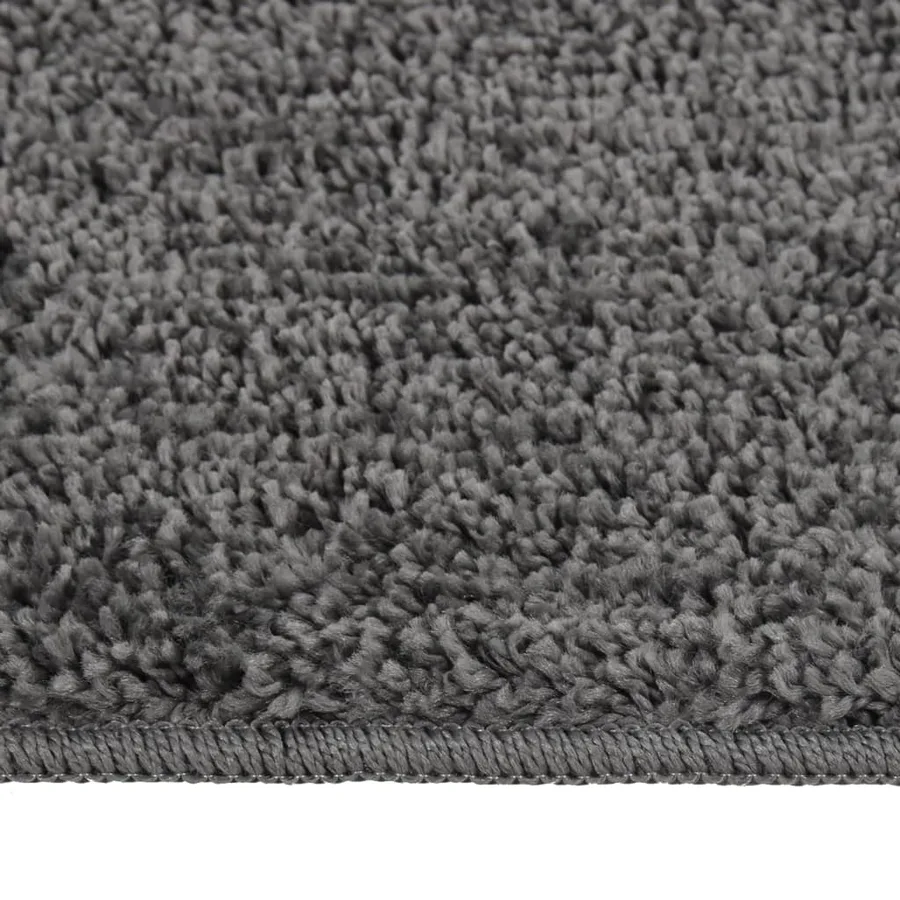 Tapis shaggy antidérapant Gris 80x150 cm - 2
