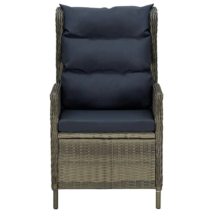 Ensemble à manger de jardin 7 pcs Marron - 5