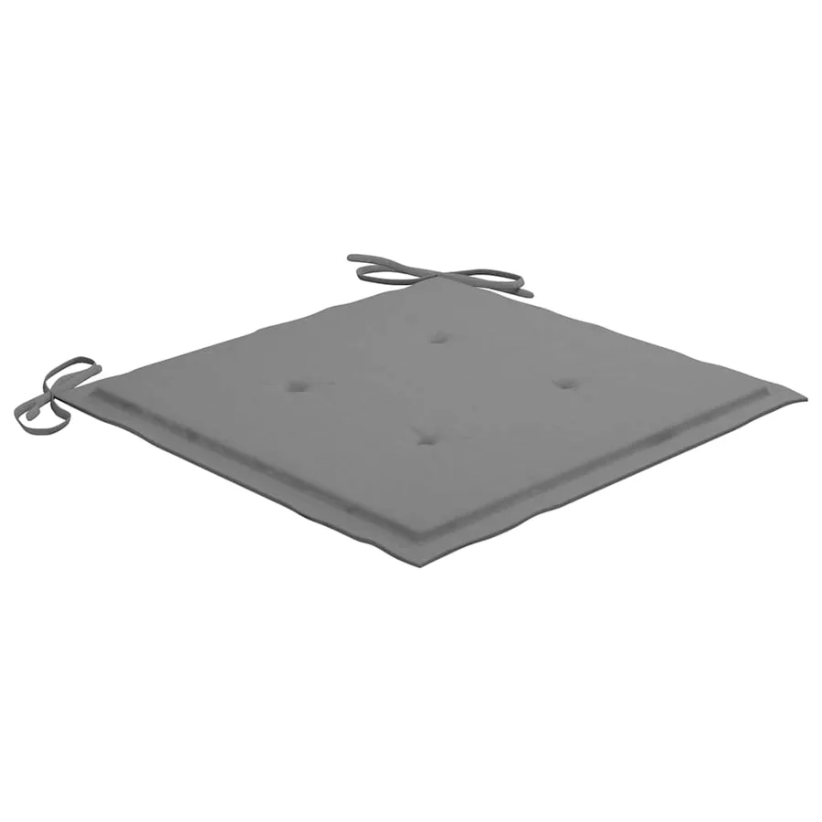 Ensemble à manger d'extérieur pliable avec coussin 3 pcs Teck - 10