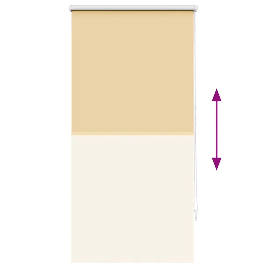Store enrouleur occultant 64,4 x 120 cm, largeur du tissu 60 cm, beige - 9