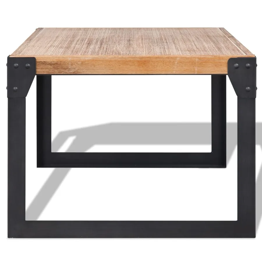 Table basse bois d'acacia massif 100x60x45 cm - 3