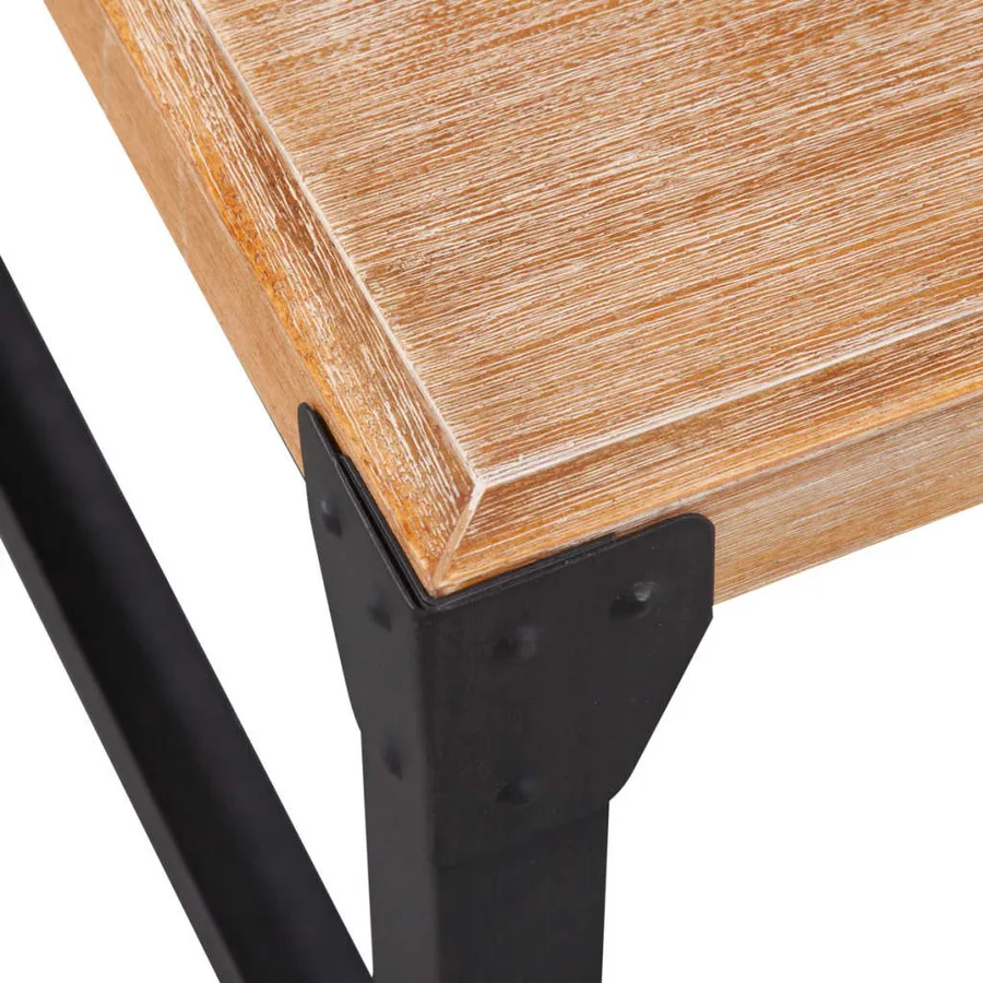 Table basse bois d'acacia massif 100x60x45 cm - 4
