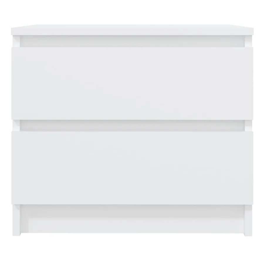 Tables de chevet 2 pcs blanc 50x39x43,5 cm bois d'ingénierie - 3