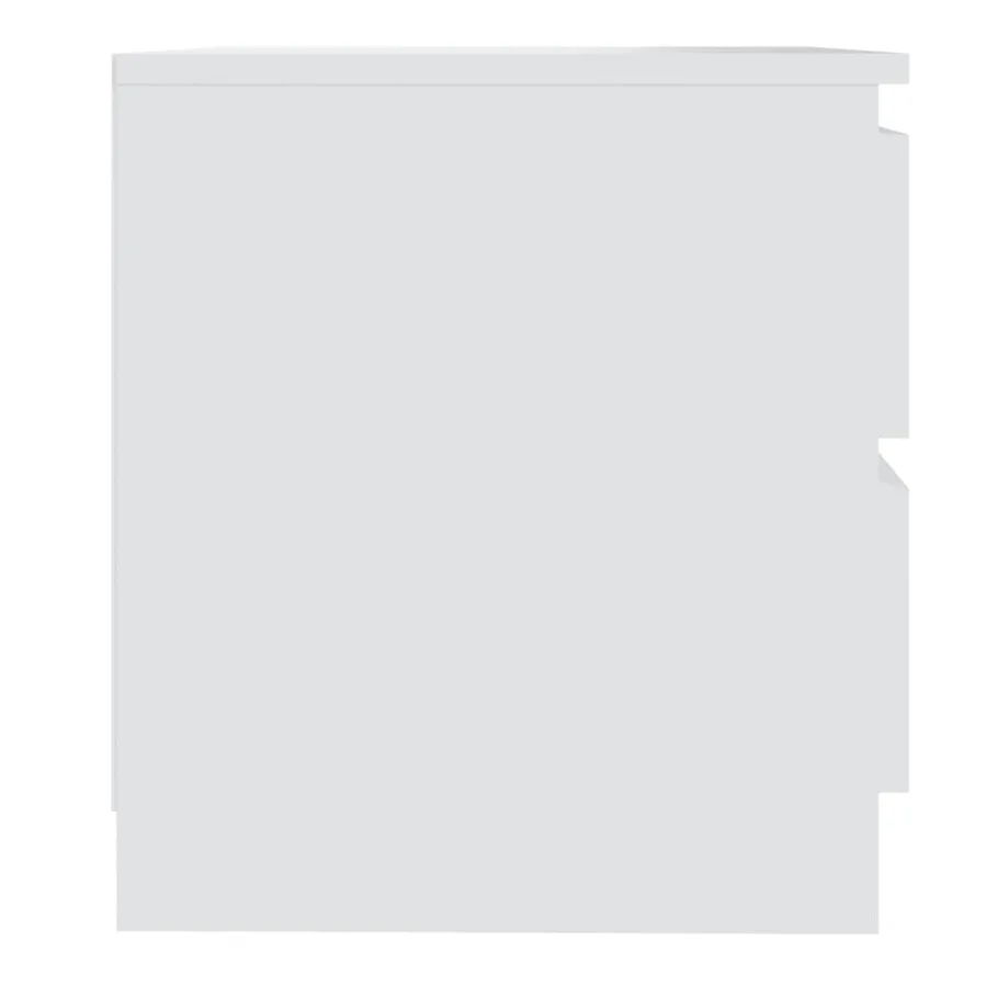 Tables de chevet 2 pcs blanc 50x39x43,5 cm bois d'ingénierie - 4