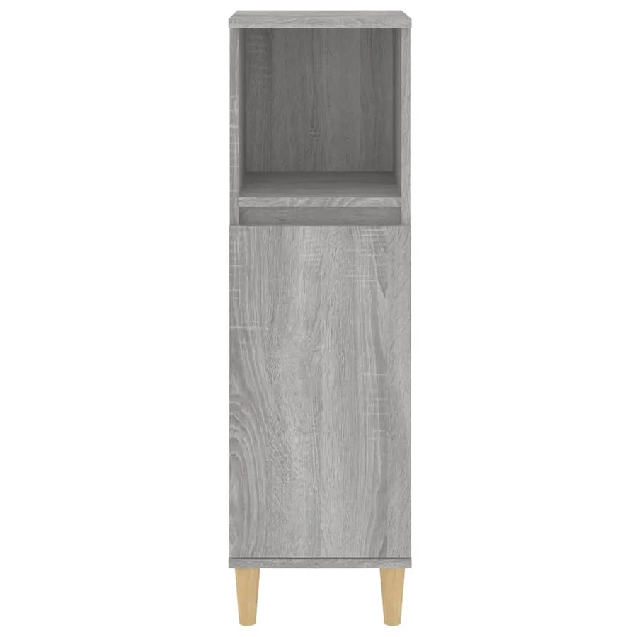 Armoire salle de bain sonoma gris 30x30x100 cm - 7
