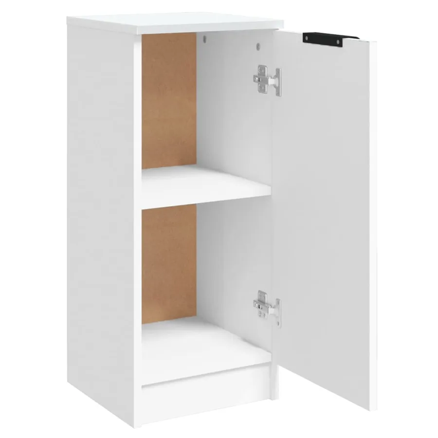 Buffet Blanc 30x30x70 cm Bois d'ingénierie - 5