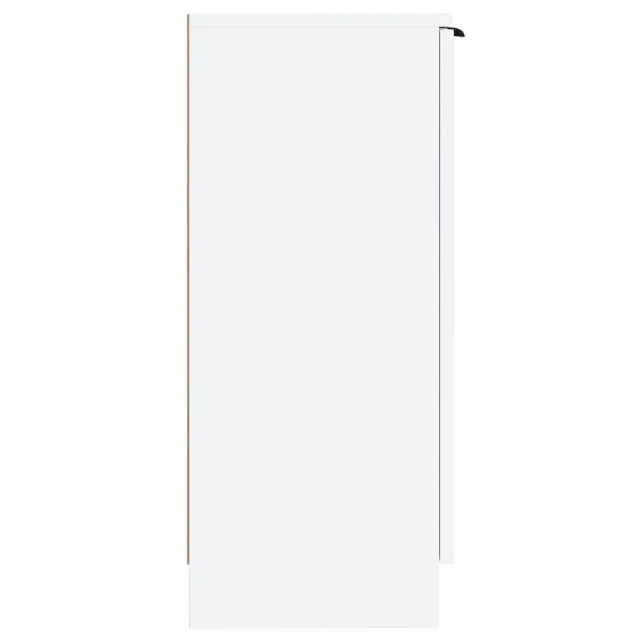 Buffet Blanc 30x30x70 cm Bois d'ingénierie - 6