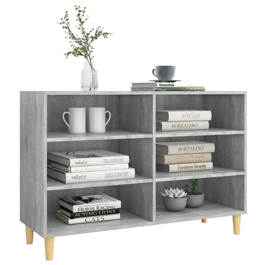 Buffet sonoma gris 103,5x35x70 cm bois d'ingénierie - 3