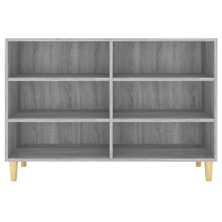 Buffet sonoma gris 103,5x35x70 cm bois d'ingénierie - 4