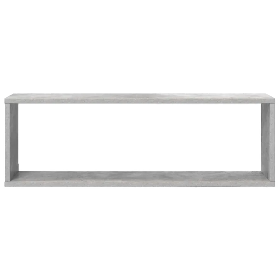 Étagères cube murales 4 pcs gris béton bois d'ingénierie - 6