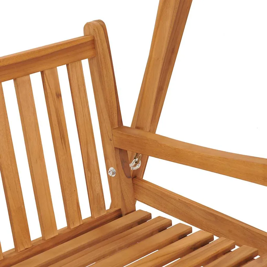 Balancelle 174 cm Bois de teck massif - 7
